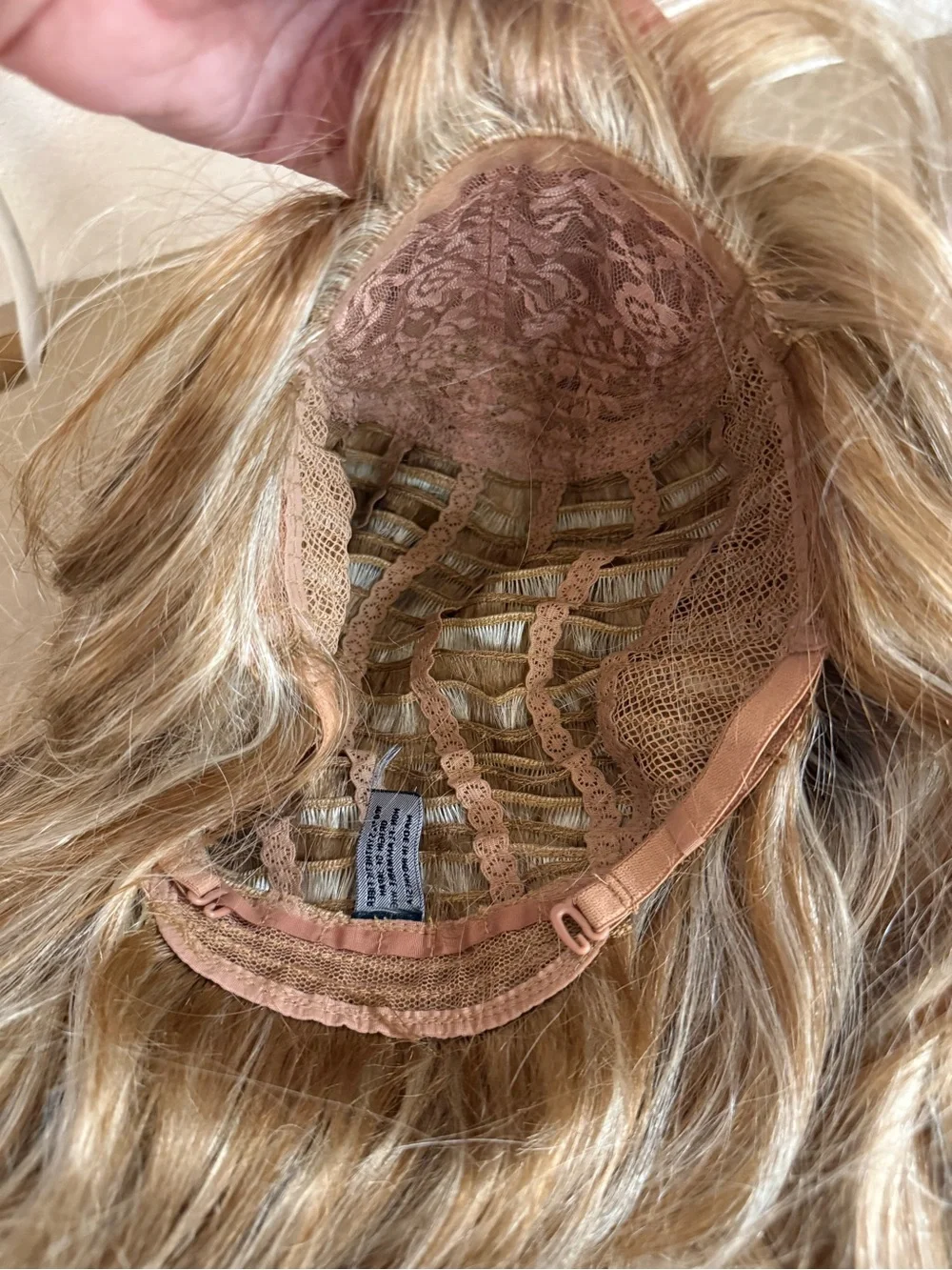 Synthetic Long Layered Wig with Blonde Highlights - Women Hair